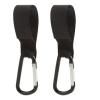 2/5/10Pcs Baby Stroller Hooks Buckles Clip Aluminum Alloy Cart Organizer Diaper Bag Shopping Pram Hook Buckle Stroller Hanger(2PCS) view 1