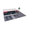 1:64 Parking Lot Layout Accessory Parking Scenery Realistic Collectible 1/64 Diecast Car Display Case Garage Scene Model, Parking Lot w Tree view 1