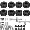 2 Sets Aluminum 12mm Hex Wheel Hubs Hex Adapter & Flanged Lock Nuts for Traxxas Mini Maxx Monster Truck 107154-1 Mini XRT 108076-1 RC Car(Black) view 1