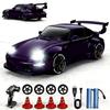 1:24 Scale RC Drift Car with LED Lights, 25km/h 4WD High Speed, Dual Batteries 50+ Min Play, 2.4GHz Remote Control, Multi-Surface Drift Tires, Racing Toy Vehicle for Adults Boys Girls, Royal Enforcer view 1