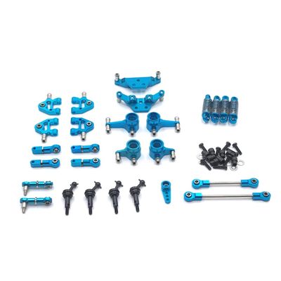 Metal Connecting Rod Vulnerable Parts Set Compatible with 284131 K969 K979 K989 K999 P929 P939 Remote Control Car(Blue)