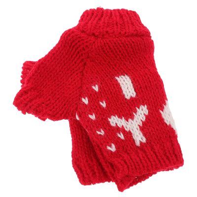 ibasenice Plush Animal Sweater Outfit Replaceable Knit Costume for DIY Doll Enthusiasts Creative Holiday Craft for Family Interaction
