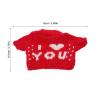 ibasenice Plush Animal Sweater Outfit Replaceable Knit Costume for DIY Doll Enthusiasts Creative Holiday Craft for Family Interaction view 2