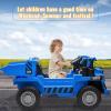 12V Ride on Dump Truck with Remote Control, Electric Toy Car, 4-Wheeler Construction Vehicles with Dumping Bed & Music view 2
