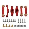 Aluminum Ball Bearing Crank Steering Assembly Link Set for Tamiya TT02 TT-02 TT-02D 1/10 RC Drift Car Parts confident(Red) view 3