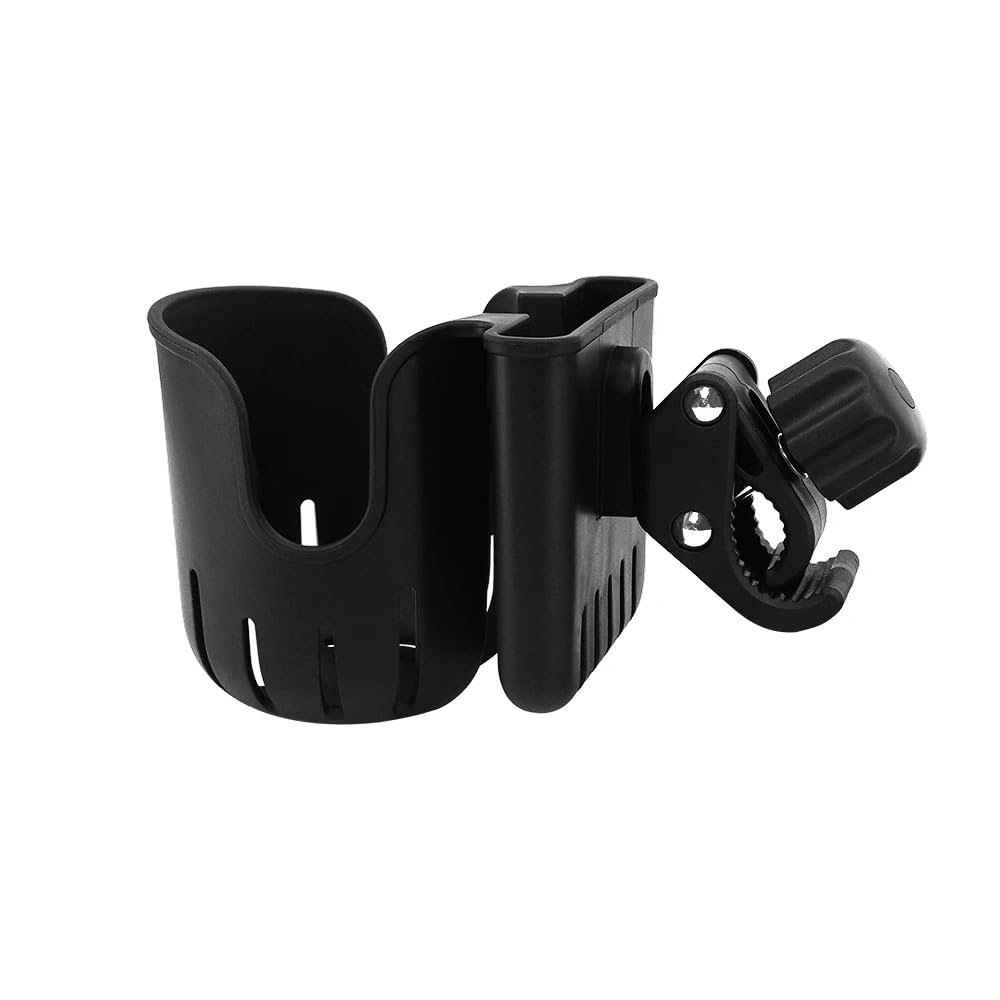 1PC Adjustable Baby Stroller Bottle Holder and Cell Phone Holder Compatible with Most Stroller Brands ABS Material