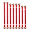 Metal Suspension Tie Rod Wheelbase 313mm Connecting Rod for 1/10 RC Crawler for Axial SCX10 RGT 86100 RC Car Parts confident(Red (D 5mm)) view 1