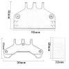 AQWBTYD Compatible with MN MN86 MN86S MN86KS MN86K 4WD G500 RC Crawler Car Modified Accessories Metal Steering Gear Bracket Servo Base for Seat RC Assortment(Silver) view 2