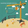GLW Kids Construction Truck Toys Set Excavator, Forklift,Bulldozer,Dump Trucks,Cement Truck,Road Roller, Alloy Construction Vehicle Toys for Boys Gifts view 4