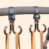 2pcs Baby Stroller Hook Rotatable Two Hooks Multifunctional Portable Plastic Hook Shopping Prop Strollers Accessories view 2