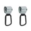 2pcs PU Leather Baby Bag Stroller Hook Rotatable Cart Organizer Pram Hook Pram Rotate 360 Degree Stroller Accessories(Green 2pcs) view 1