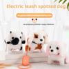 GEKUPEM Robot Dog, Walking, Barking, Tail Wagging Froplay Dog, Interactive Puppy Toys, Electric Puppy Plush Toy, for Kids Toddlers (Black) view 2