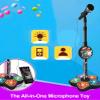 Kid Star Microphone, The All-in-One Microphone Toy, Kids Microphones with Stand, Karaoke Machine with Speaker, Lights, Music & Echo Effects, Karaoke Machine for Kids, Christmas Birthday Gift (Pink) view 3