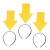 Abaodam 3pcs Arrow Down Hair Hoop Funny Creative Arrow Headband for Birthday Halloween Party Dress Up Comfortable Lightweight Headwear Accessory view 1