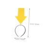 Abaodam 3pcs Arrow Down Hair Hoop Funny Creative Arrow Headband for Birthday Halloween Party Dress Up Comfortable Lightweight Headwear Accessory view 2