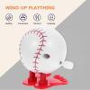 Wakauto 4Pcs Wind-up Sports Ball Plastic Clockwork Playthings Bounce Balls for Party Favors and Decoration view 4