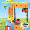 Electric Train Set for Kids, 66PCS Infinity Magentic Racer Track Blocks with Electric Train, Cube Tracks Train Toys for Toddlers 4-8, Magic Track Kid Trains Set Toys. view 2