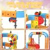 Electric Train Set for Kids, 66PCS Infinity Magentic Racer Track Blocks with Electric Train, Cube Tracks Train Toys for Toddlers 4-8, Magic Track Kid Trains Set Toys. view 4