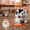 GEKUPEM Robot Dog, Walking, Barking, Tail Wagging Froplay Dog, Interactive Puppy Toys, Electric Puppy Plush Toy, for Kids Toddlers (Pink) view 3