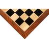21" Large Ebony & Maple Wood Chessboard 55 mm Square - Golden Rosewood Borders view 1