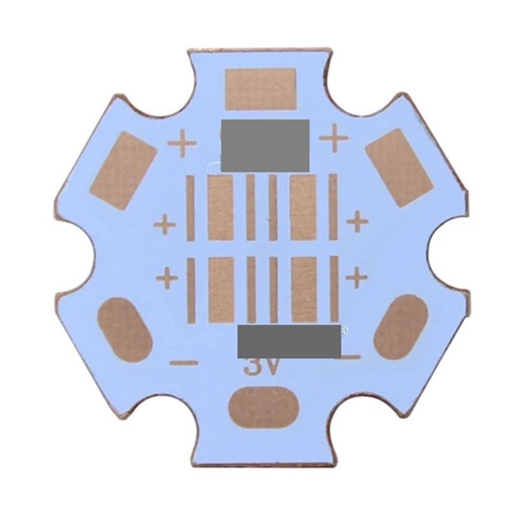 SQGGMOAUSC 1PCS 16mm XHP50 5050 6V Copper led 20mm x 1.6mm Copper Star 16mm Heatsink Board