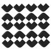 TEHAUX 20 Pcs U-Shaped Corner Protectors for Furniture and Photo Frames Soft Black Safety Bumpers with Double-Sided Tape Easy to Install Table Edge Guards for Moving and Transportation view 1