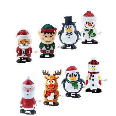 8 PCS Wind Up Christmas Stocking Stuffers,Stocking Stuffer ToysForKids,Christmas Goodie Bag Stuffers, Walking Fidgets Festive Party FavorsFiller, Christmass Party Decorations, Christmass Stockings