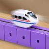 2-Pack Replacement Electric Train Cars, USB Rechargeable Add-On to Electric Train Set & Train Set Flexible Track, Not Standalone, Tracks & Cable Not Included (2PC-White) view 4