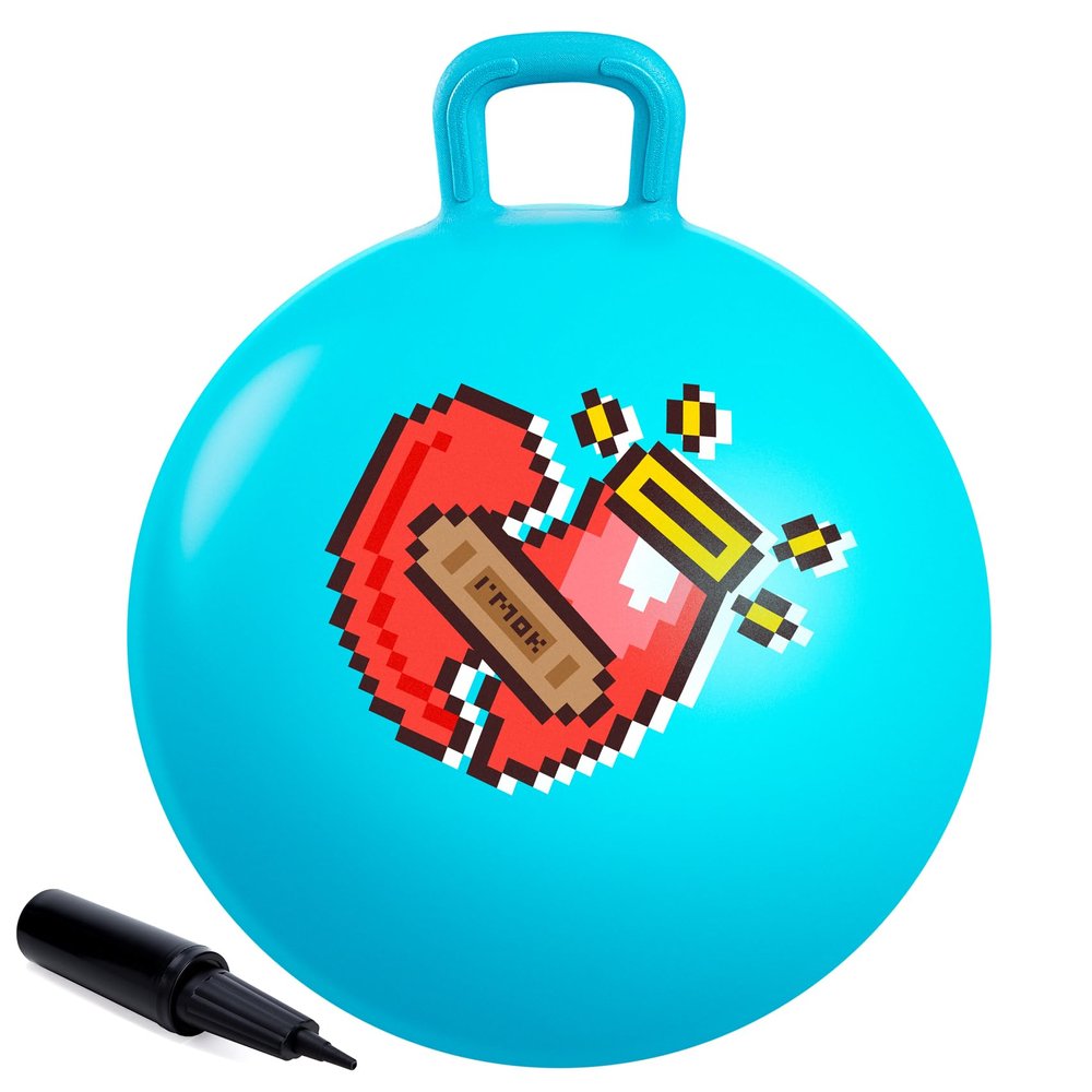 Upper Rider Easter Basket Stuffers for Kids, Hopper Ball for Kids 3-6, Bounce Ball with Handle for Age 3 4 5 6,18" Hopping Ball Toy for Indoor Outdoor Camping