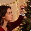 3D Printed Elf 67 Chain, Holiday Elf 67 Accessories, Versatile Red & White Playful Cartoon-Style, Fun Christmas Decoration (C) view 3