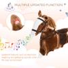Wooden Rocking Horse, Ride on Horse for Toddlers 1836 Months, Boy & Girl Plush Animal Rocker with Lovely Fun Realistic Sounds, Toddler/Child Ride on Pony Toy (Horse, Brown) view 3