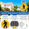 30" Solar-Powered LED Pedestrian Crossing Sign - Flashing Traffic Signal for Parks, Schools & Communities - Enhance Road Safety & Visibility view 2