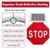 24in Solar Powered LED Flashing Stop Sign for Crossroads, Construction, Mountain & Main Roads - Safety Traffic Sign, 1 Piece view 3
