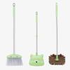 Toddler Cleaning Toy Set-28'' Kids Mini Broom with Dustpan & Mop, Toddler Household Helper, Parent-Child Interactive Play Cleaning Tool, Cute Cartoon Design, Small Safe Corner Broom (Green) view 1