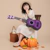 16.53 Inch Purple Ukulele with Pattern, 4 Strings Ukulele for Kids, Kids Guitar, Mini Guitar, Kid Toys, Kid Musical Instruments, Education Enlightenment Toy for Children Boys Girls Beginner view 4