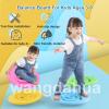 wangdahua Balance Board for Kids, Children's Labyrinth Wobble Board with 5 Balls, Rocking Seesaw for Autism Kids Sensory Balance Training, Indoor Play Equipment, Grooves Bottom More Safer,Green view 2