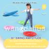 wangdahua Balance Board for Kids, Children's Labyrinth Wobble Board with 5 Balls, Rocking Seesaw for Autism Kids Sensory Balance Training, Indoor Play Equipment, Grooves Bottom More Safer,Green view 3