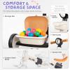 Tricycle for Toddlers 1-3 Years Old Toy, Adjustable Kids Bike for Boys Girls Birthday Gift Age 2-4, Baby Trike with Storage Baskets & Removable Pedals view 3