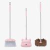 Toddler Cleaning Toy Set -28'' Kids Mini Broom with Dustpan & Mop, Toddler Household Helper, Parent-Child Interactive Play Cleaning Tool, Cute Cartoon Design, Small Safe Corner Broom (Pink) view 1