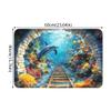 3D Optical Illusion Rug,2025 Muti-Design 3D Hole Rug,Dog Gets Scared of 3-D Carpet,Funny 3-D Carpet to Prank with Secure Non-Slip, Optical Illusion Rugs Easy Clean Doormat for Entrance view 2