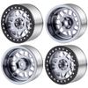 4PCS Aluminium 2.6" Beadlock Wheel Rim Upgrades for 1/10th RC Monster Crawler Truck Car (Titanium) view 1