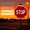 30" Solar Power Flashing Traffic Signs - LED Lighted Road Signs with Engineer Grade Reflective Film for Construction Sites & Highways - Durable & Weather-Resistant view 3