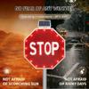30" Solar Power Flashing Traffic Signs - LED Lighted Road Signs with Engineer Grade Reflective Film for Construction Sites & Highways - Durable & Weather-Resistant view 4