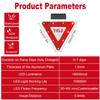 Yield Traffic Sign - Aluminum Yield Triangle LED Flashing Sign for Road Safety, Parking, School Zones, Neighborhoods - 1 Pack view 2