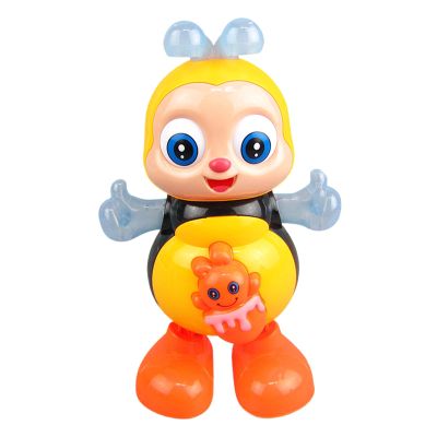 Dancing Bee Toy,Musical Interactive Bee with Lights & Music,Twisting Body & Moving Eyes,Sensory Fun Developmental Cartoon Toy