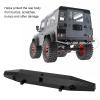 Aluminum Alloy Rear Bumper for SCX10 90046 90047, RC Car Bumper, Durable Crawler Car Bumper with Hook Hole, Replacement for AXIAL 103007 1/10 RC Car, Lightweight and Corrosion Resi (Black) view 3