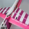 AEORCACC EPP 3D RC Airplane - 800mm Wingspan Easy-Assemble 4CH Foam RC Plane for Advanced Pilots, 1400KV Motor Electric Remote Control Aircraft (Pink Checkered) (E17 Airframe+Motor+Prop+ESC+Servo) view 4