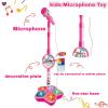 2026 New Microphone Toy for Kids with Stand, Got Built-in Music, Colorful Lights, Echo Effects, Portable Karaoke Machine for Singing, Music Play, Fun and Easy-to-Use (Black) view 3