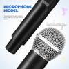 balacoo Microphone for Kids, 9. 8" Fake Microphones Toy with Square Cube Flag Station, Plastic Pretend Play Mic Prop Toys for Christmas, Party Favors, Kid Karaoke Costume Prop view 4