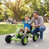 Costzon Go Kart for Kids, 4 Wheel Toddler Ride On Pedal Car with Steering Handlebars, Adjustable Seat, Outdoor Off-Road Racer Kiddie Cart, Toy Car Gift for Boys Girls Aged 3+ (Green) view 2